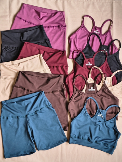 Art.6013 Conjunto deportivo cintura alta con top de lycra
