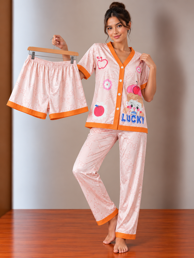 Art.1561 Pijama camisero 3 piezas