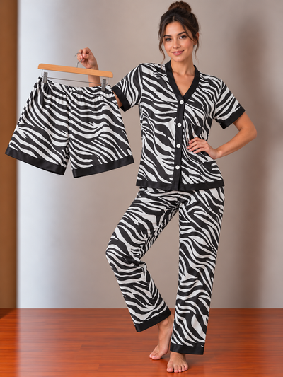 Art.1561 Pijama camisero 3 piezas 