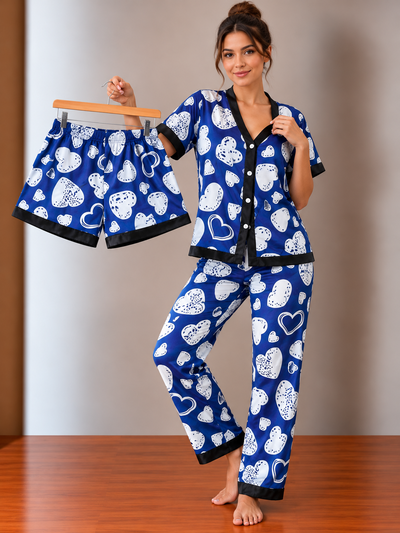 Art.1561 Pijama camisero 3 piezas 
