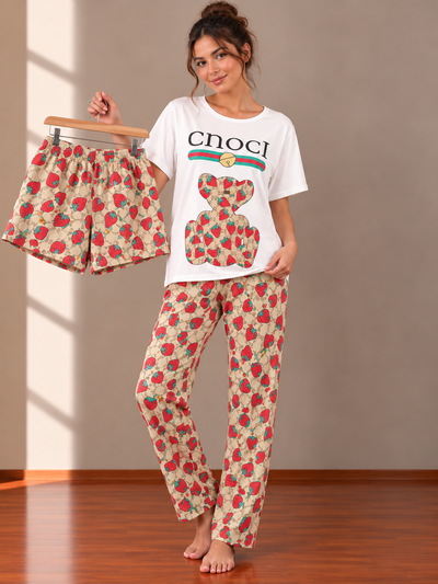 Art.1523 Pijama 3 piezas mujer
