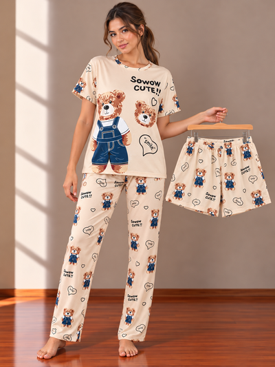 Art.1523 Pijama 3 piezas mujer