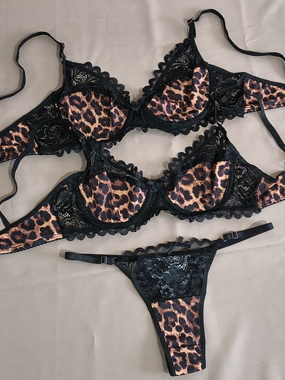 Art.683 Conjunto bralette con aro print