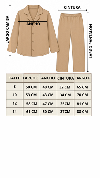 Art k2400 Pijama camisero de morley