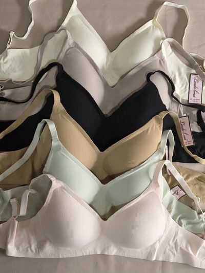 Art 490 Corpiño de latex sin costuras efecto mil rayas