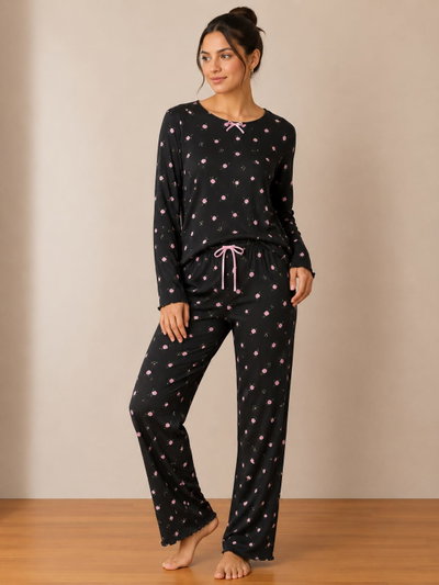 Art.1553 Pijama morley estampado mujer