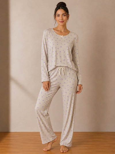 Art.1553 Pijama morley estampado mujer