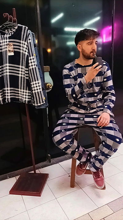 Art 1513 pijama plush hombre estampado