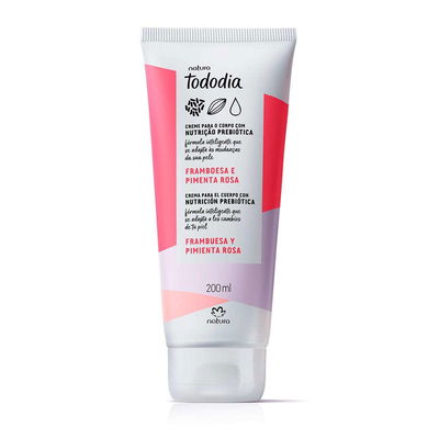 Crema nutritiva 200 ml Frambuesa y pimienta rosa