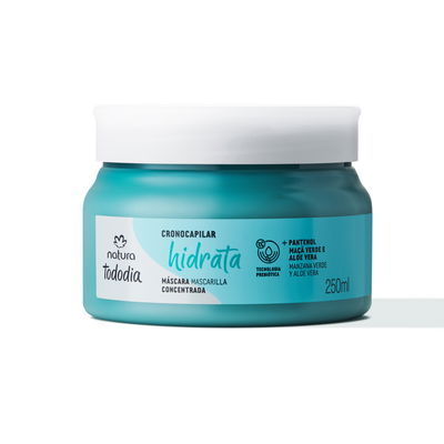 Máscara concentrada hidratante Tododia manzana verde y aloe vera - 250 ml - Tododia