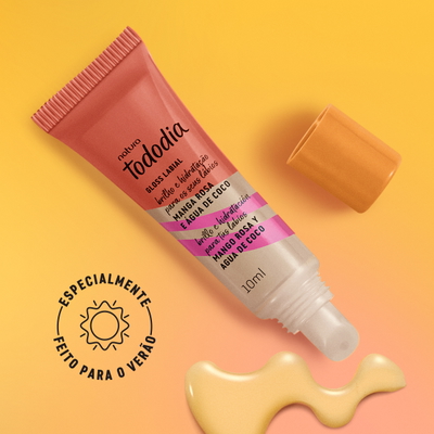 Gloss Labial Tododia Mango rosa y Água de Coco