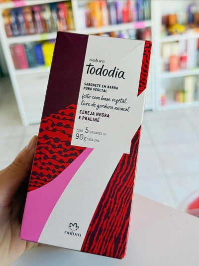 kit Tododia corporal Cereza negra y praliné: Crema+jabones