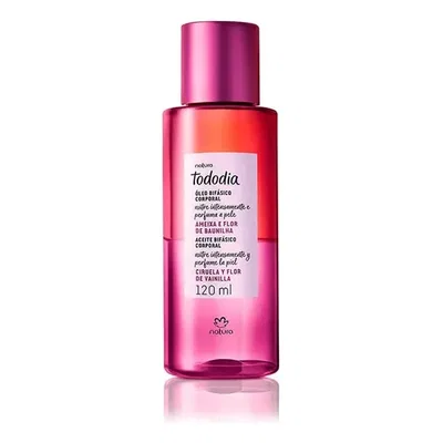 Aceite bifásico corporal ciruela y flor de vainilla - 120 ml - Tododia