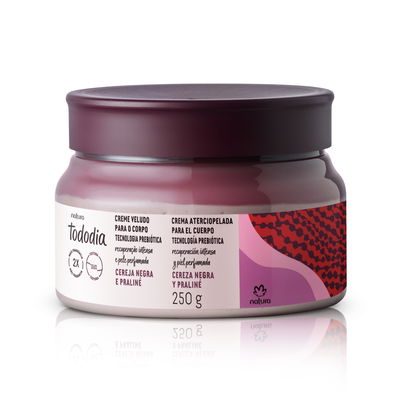 Crema aterciopelada para el cuerpo Tododia cereza negra y praliné - 250 g - Tododia