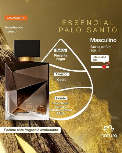 Essencial palo santo- eau de parfum masculino- 100 ml