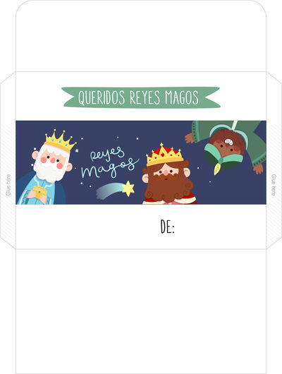 CARTA + SOBRE REYES