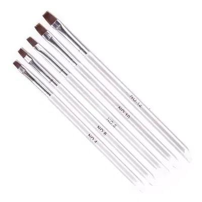 set x 5 pinceles lengua de gato