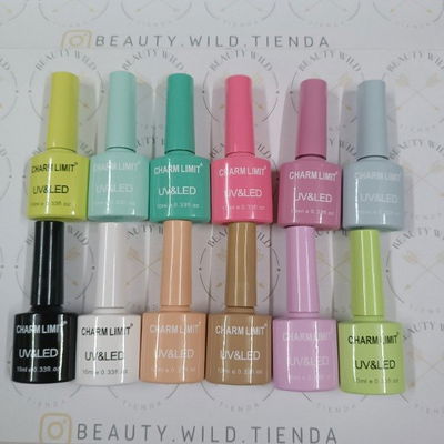 12 esmaltes Charm Limit tapa color 10ml