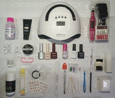 Kit full semi + polygel con torno y cabina 150 a 280W