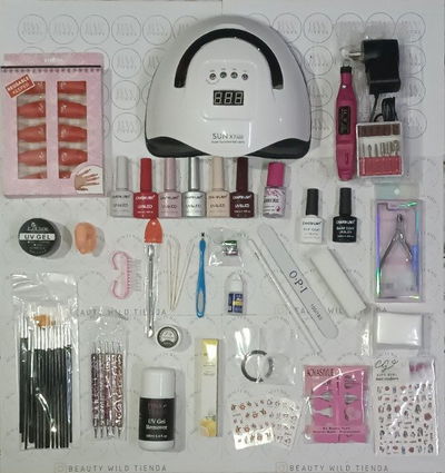 Kit full semi nail art XL con torno y cabina 150 A 280W