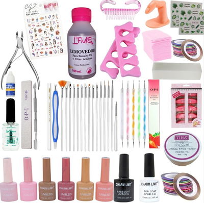 Kit Completo sin cabina sin torno polygel softgel nail art 