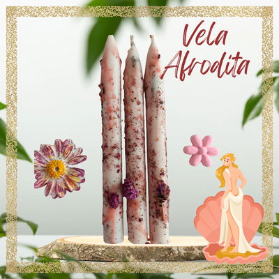 Vela Alquímica Afrodita (3 unidades)