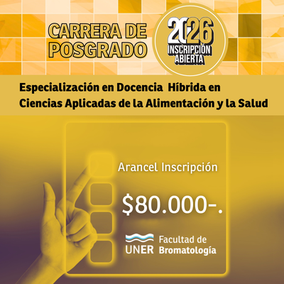 Especialización en Docencia Híbrida. Matricula