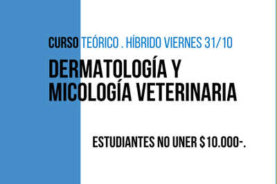 Curso de Dermatología y Micología Veterinaria