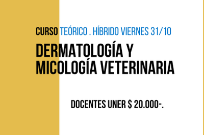 Curso de Dermatología y Micología Veterinaria
