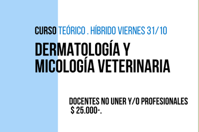 Curso de Dermatología y Micología Veterinaria