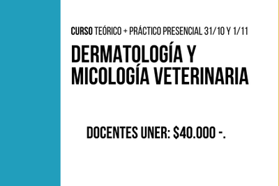 Curso de Dermatología y Micología Veterinaria
