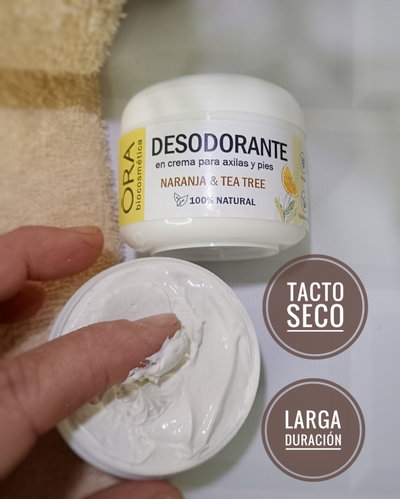 Desodorante natural en crema Tea Tree y Naranja XL