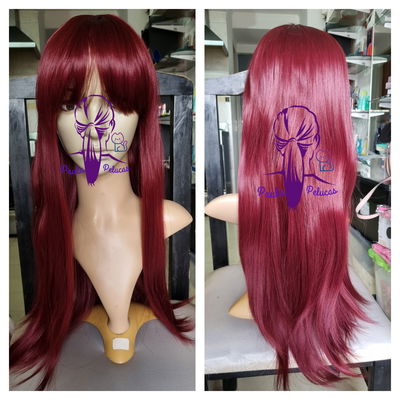 Peluca bordo fibra premium