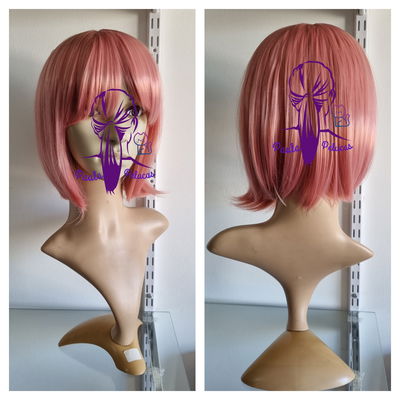 Peluca carre rosa 