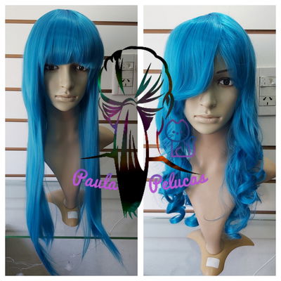 Peluca turquesa 
