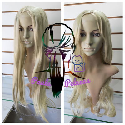 Peluca rubio manteca