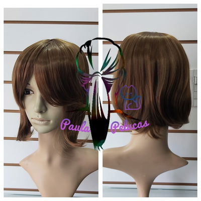 Peluca carre castaño medio 