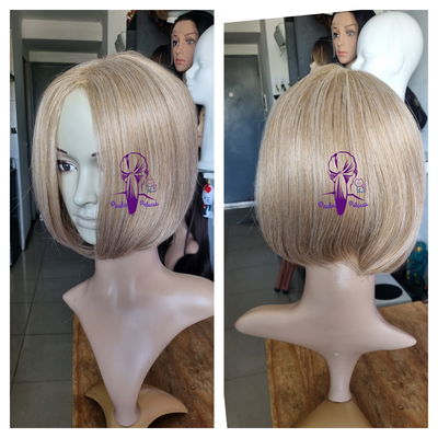 Peluca carre rubio mix sin flequillo 