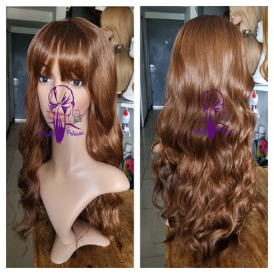 Peluca castaña degrade cobrizo