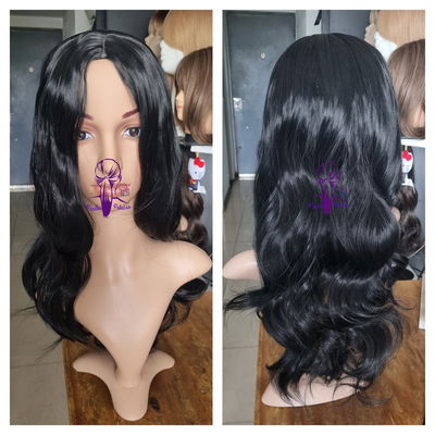 Peluca negro azabache 