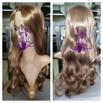 Peluca castaño medio 