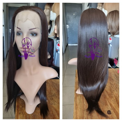 Peluca lace front castaña