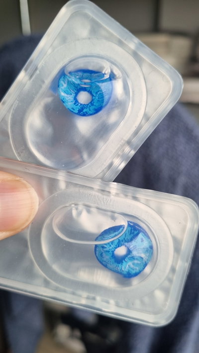 Lentes de contacto sky blue