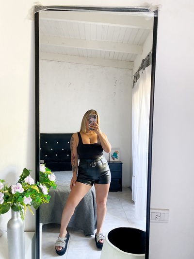 Short engomado cintó 
