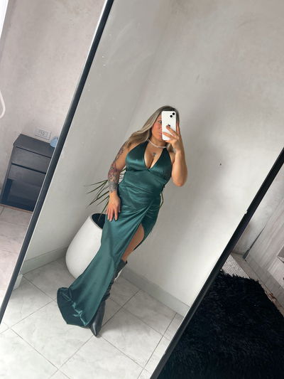 Vestido Simil mía satén 