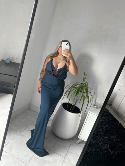 VESTIDO  LARGO  BUCHE ACCESORIO