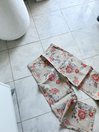 Demin flor (Wide leg)