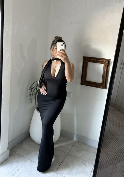 Vestido largo modal (promoción sin cambio )