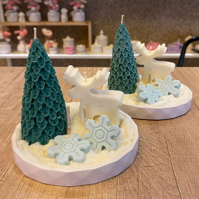 Jardín Navideño - Vela Deco - Navidad