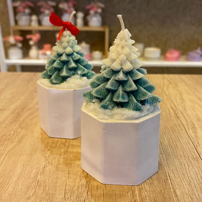 Maceta Navideña - Vela Deco - Navidad